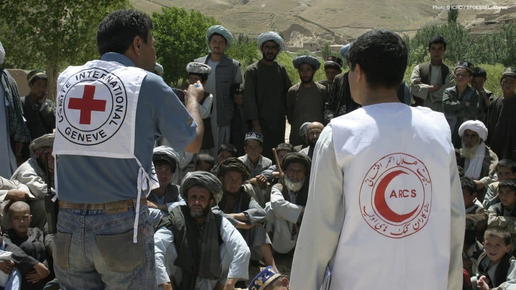In Nuristan, approximately 17,000 families received aid from the Red Cross.