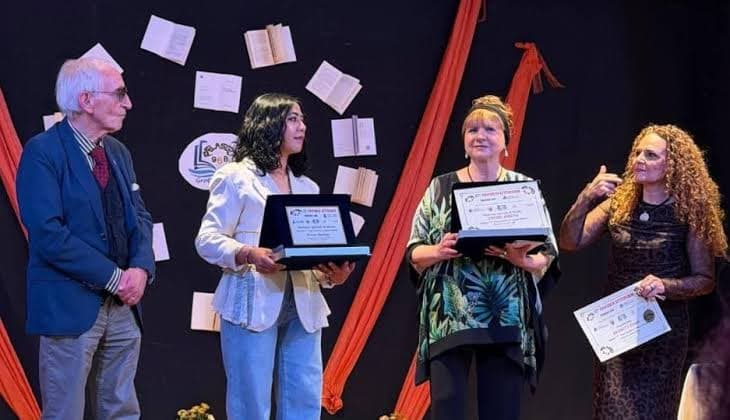 Shamim Frotan won the most prestigious award of the Franco Loi Literary Festival.
