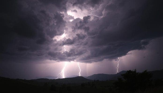 Two people died following lightning and a storm in Nangarhar.
