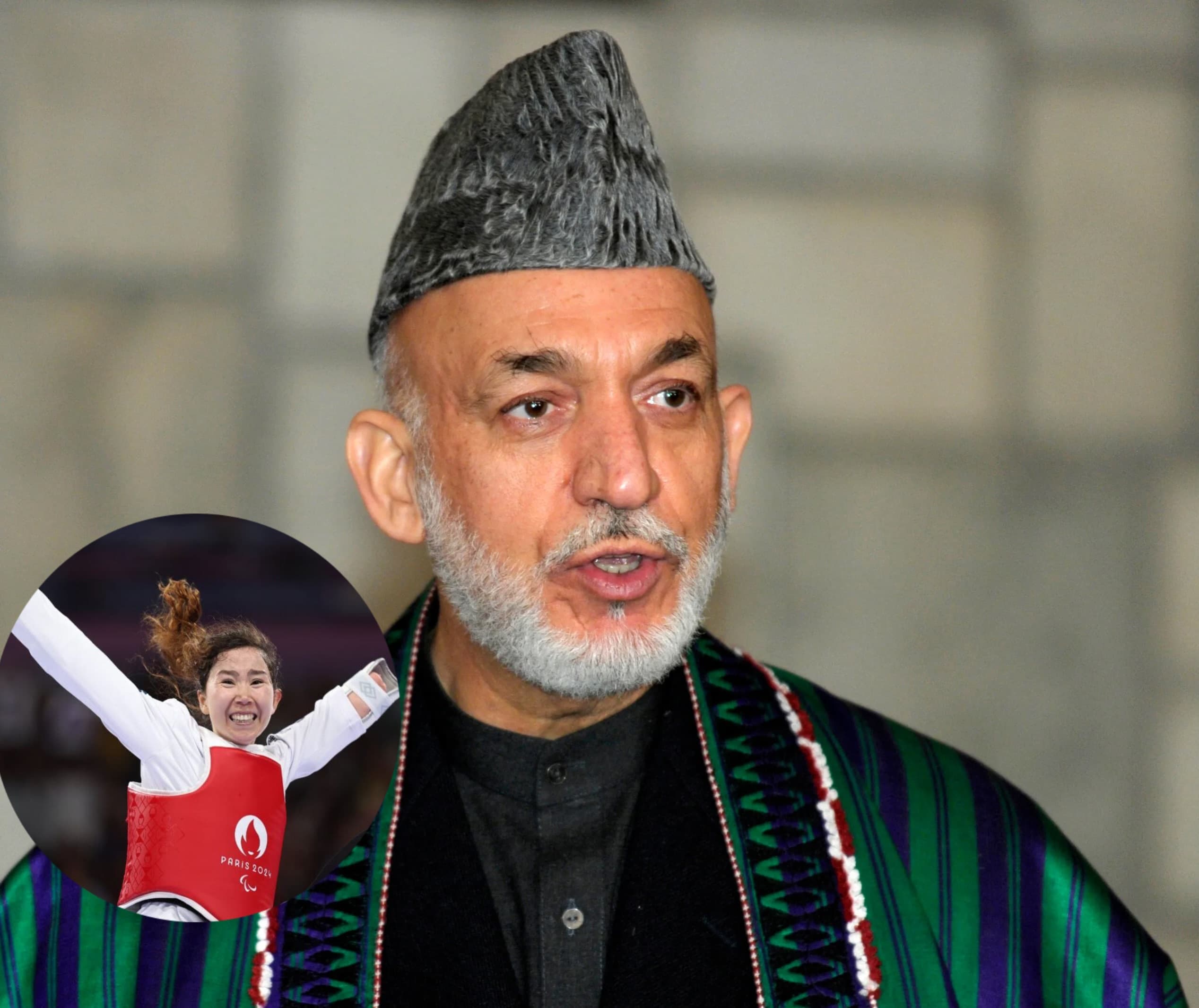 حامد كرزي د ذكيه خدادادي د سرو زرو مډال كټل د افغانانو لپاره د وياړ ځاى وباله.