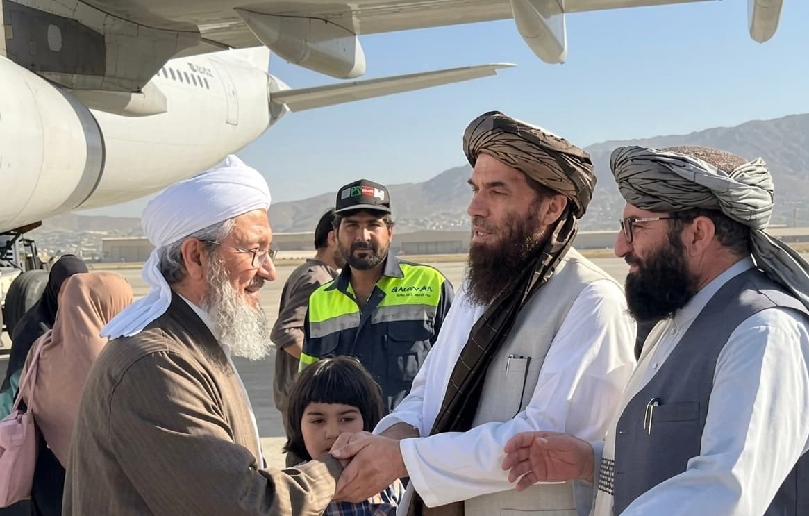 The return of son of Sibghatullah Mujaddedi to the country after years of residence in Turkey.