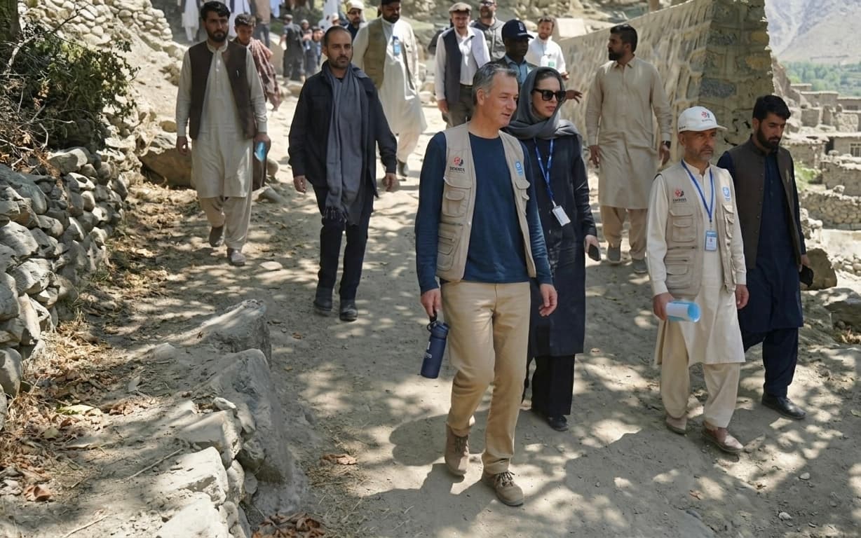 The Administrator of the United Nations development programme visited earthquake-affected areas in Nangarhar.
