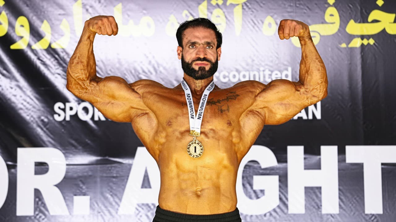 110 athletes earn places on Afghanistan’s national bodybuilding and Fitness teams.