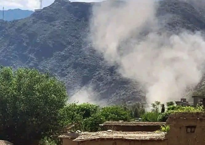 Pakistani military forces have targeted a Taliban military center in the Khass district of Kunar province.