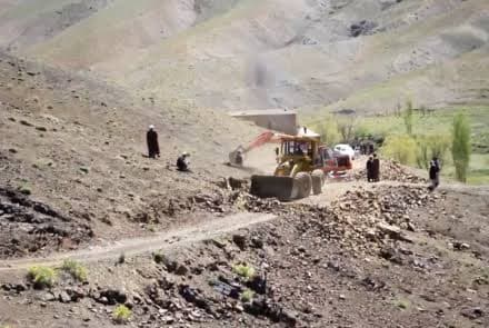 Construction of a 31-kilometer road in Ghazni province at the expense of the people.