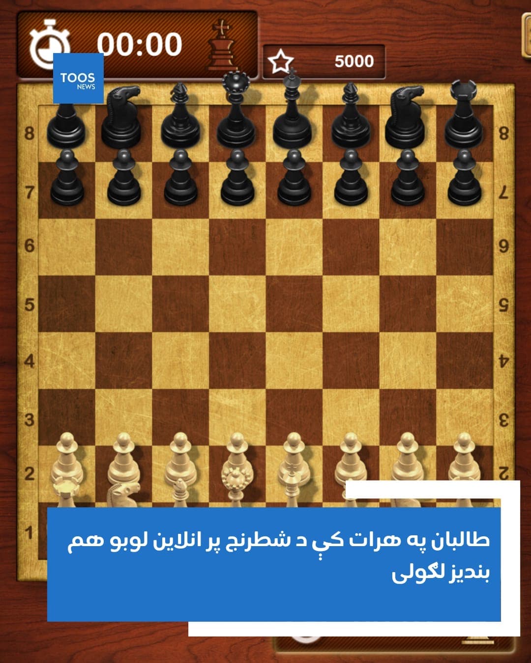 طالبان  په هرات كې د شطرنج پر انلاين لوبو هم بنديز لګولى.
