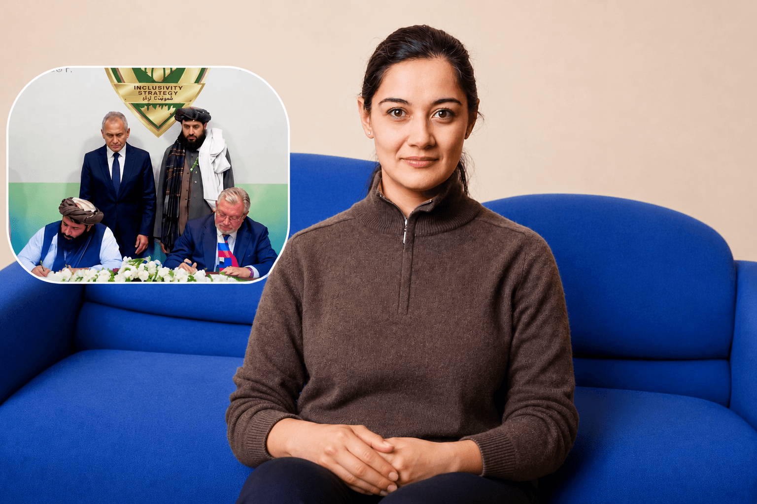 Hela Najibullah: Former adversaries are now standing together.