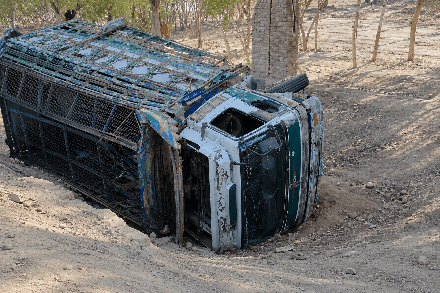 18 Killed as vehicle carrying returning migrants overturns in Laghman.