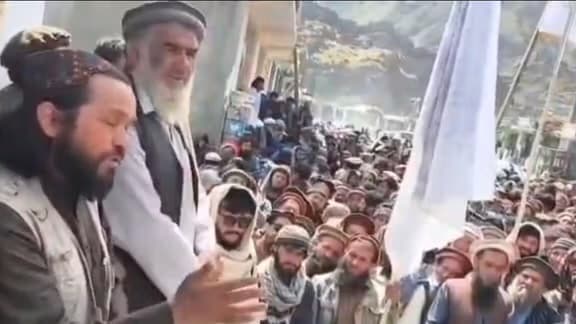 Protests by residents of Badakhshan over the suspension of gold mining operations.