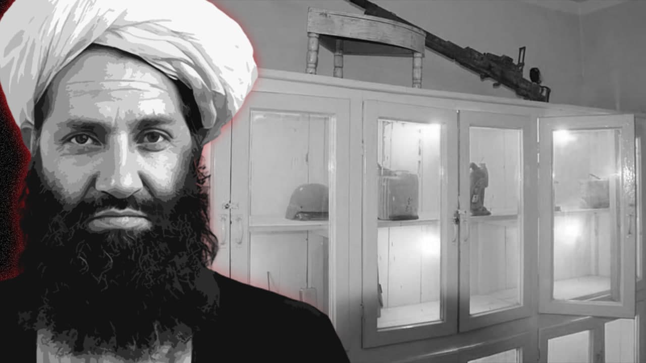Taliban leader orders the display of Taliban landmines, improvised explosive devices, and wartime equipment in Museums.