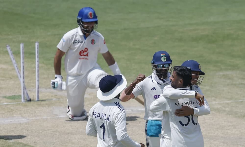 India defeated Afghanistan by a heavy margin in their only Test match.