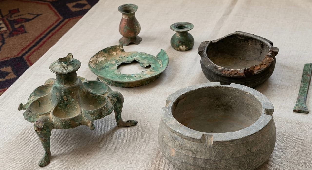 Discovery of seven 300-year-old historical artifacts in Sar-e Pol.