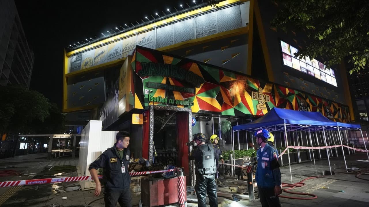 27 people killed in a fire at a nightclub in Bangkok.