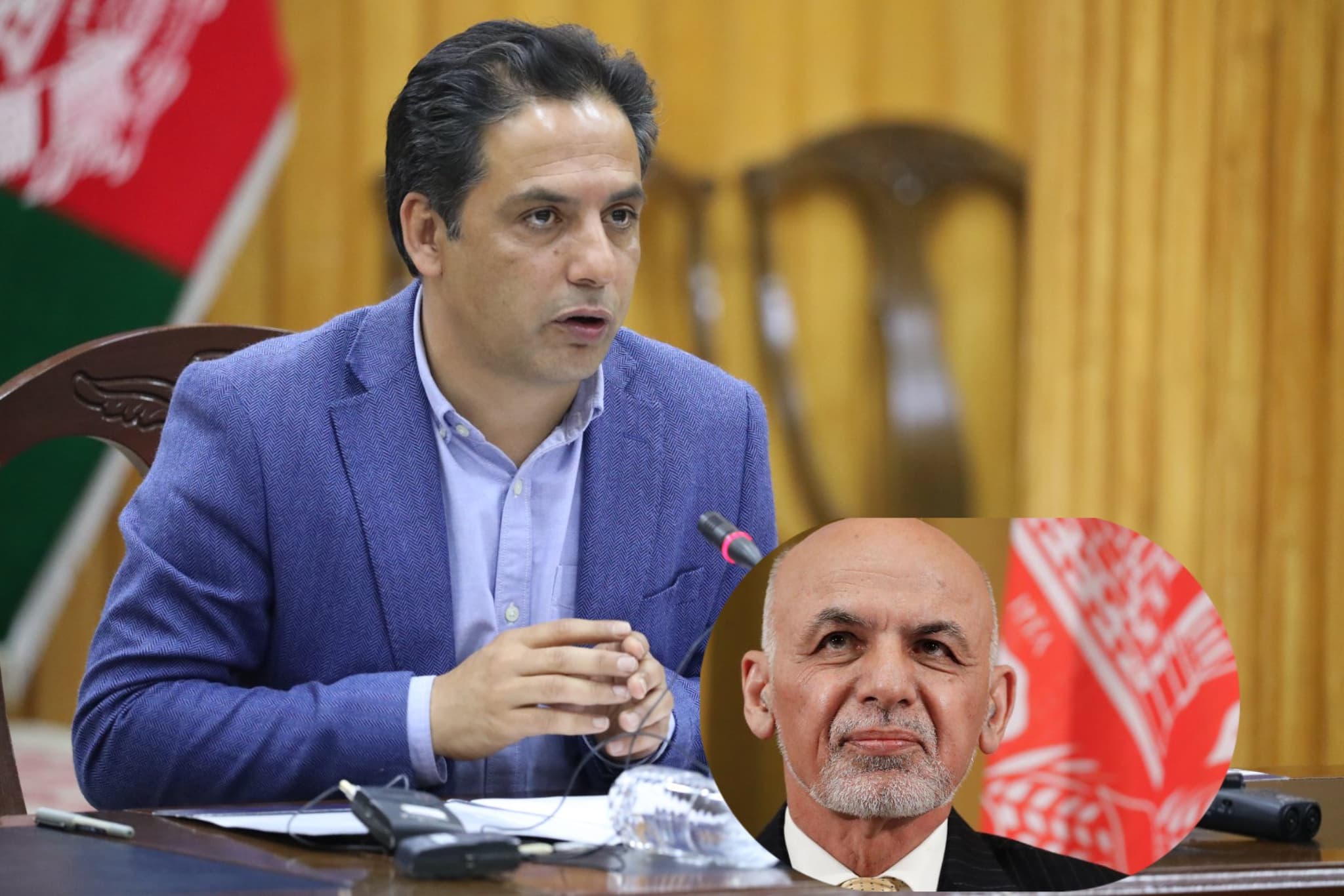 وحید عمر: اشرف غنی نمی‌خواست ارگ را ترک کند، اما همکارانش او را به زور بیرون کردند.