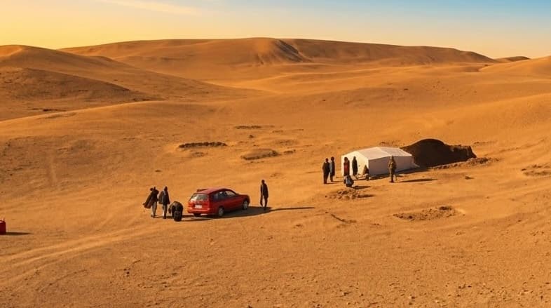 Four members of a family rescued after going missing in the deserts of Helmand.