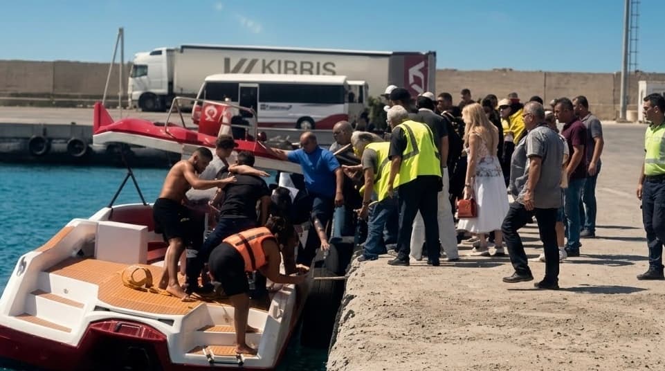 A passenger vessel carrying approximately 270 people sinks in the waters off northern Cyprus.