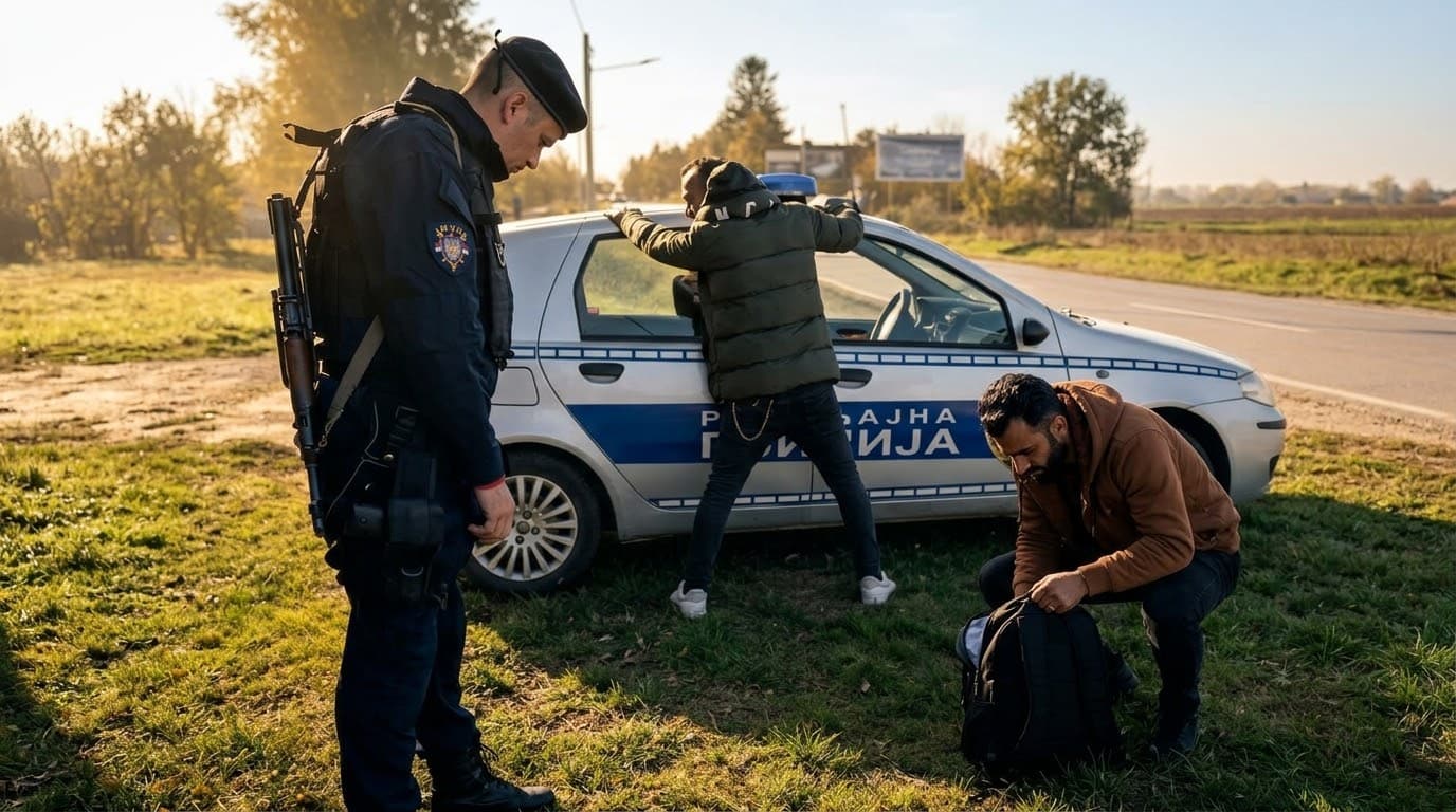 Five Afghan and Turkish nationals freed from kidnappers in Serbia.