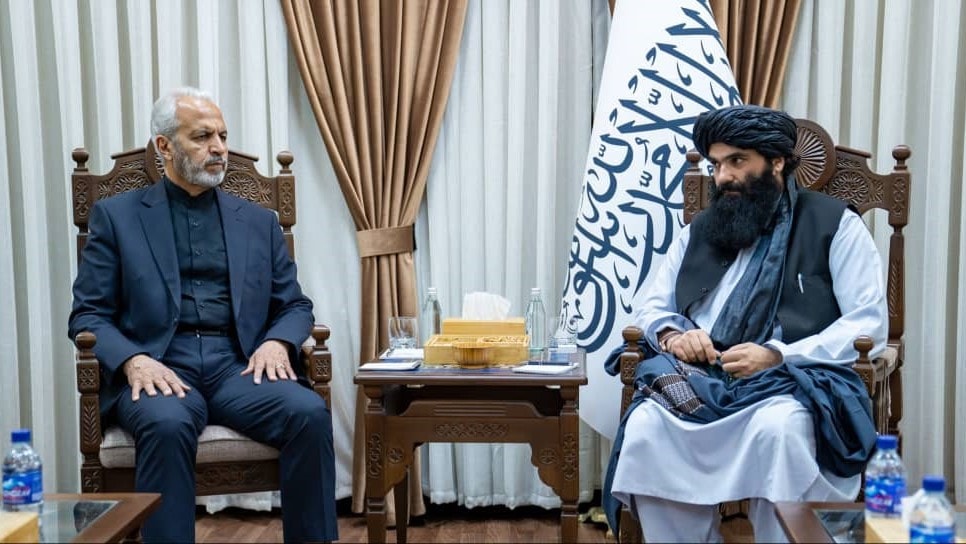 The Taliban’s Interior Minister and the Iranian Ambassador discussed regional developments.