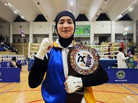 Fatima Jafari won her second boxing championship belt for Afghanistan.