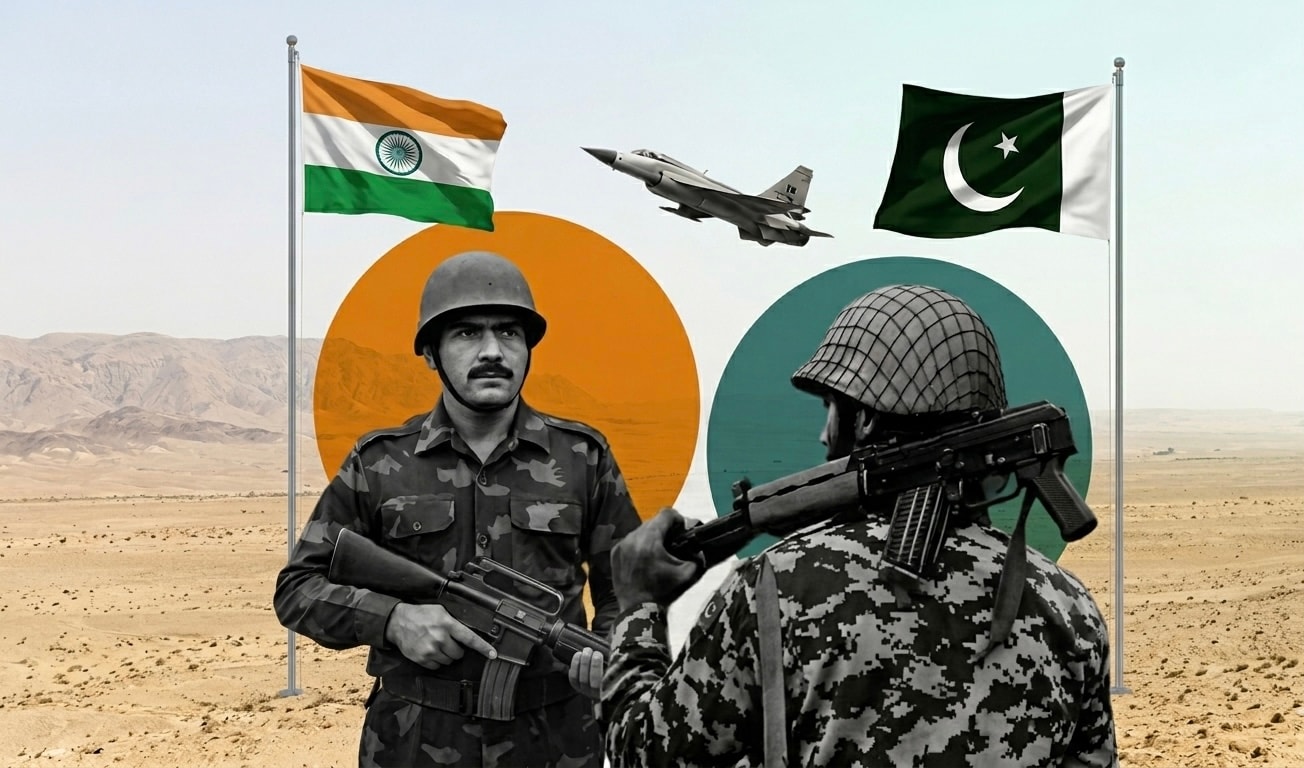 Escalating tensions along the India–Pakistan border; Reports indicate military clashes.