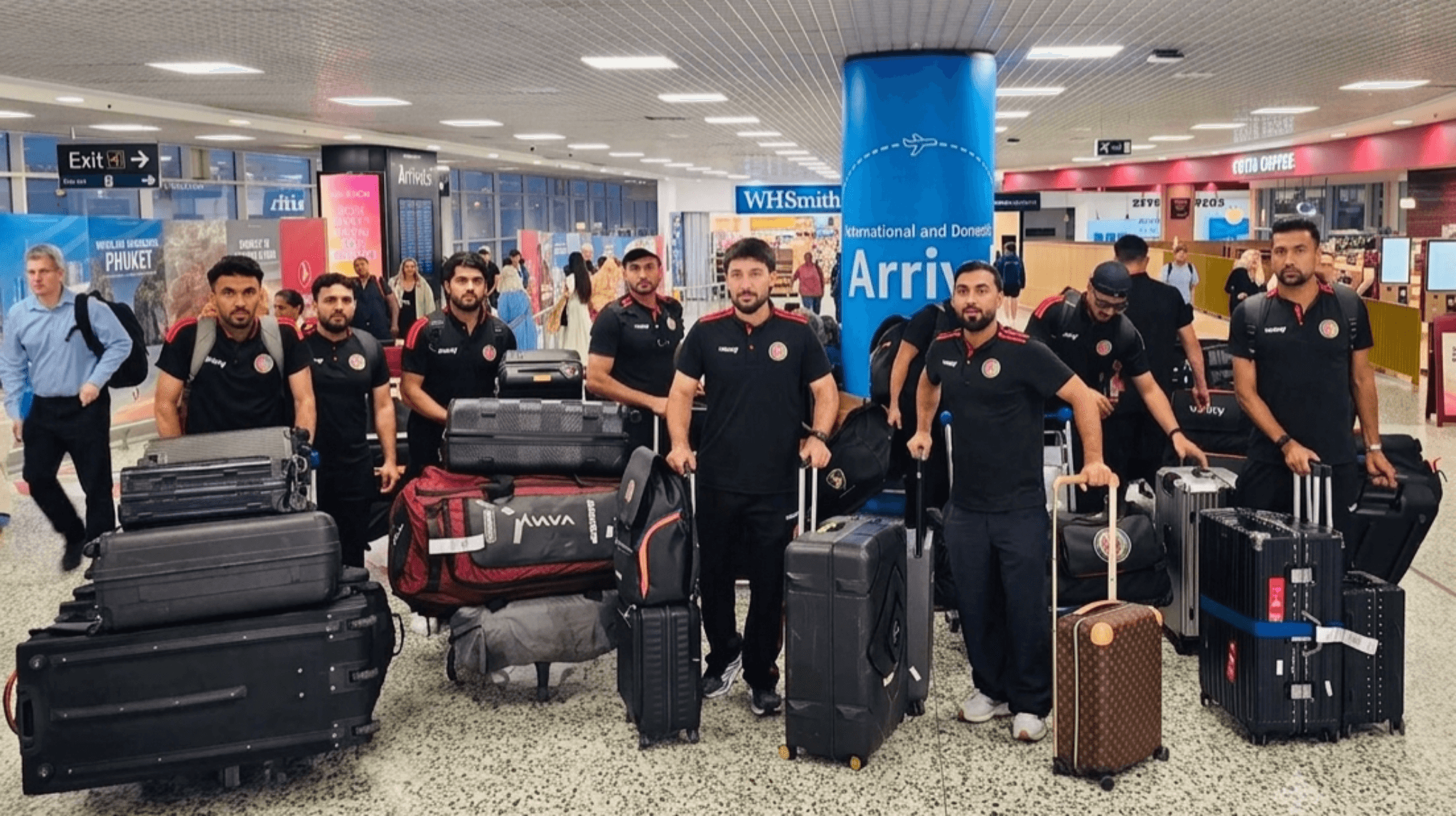 The Afghanistan  national Cricket team has arrived in England to begin its preparations for the upcoming series against Ireland.