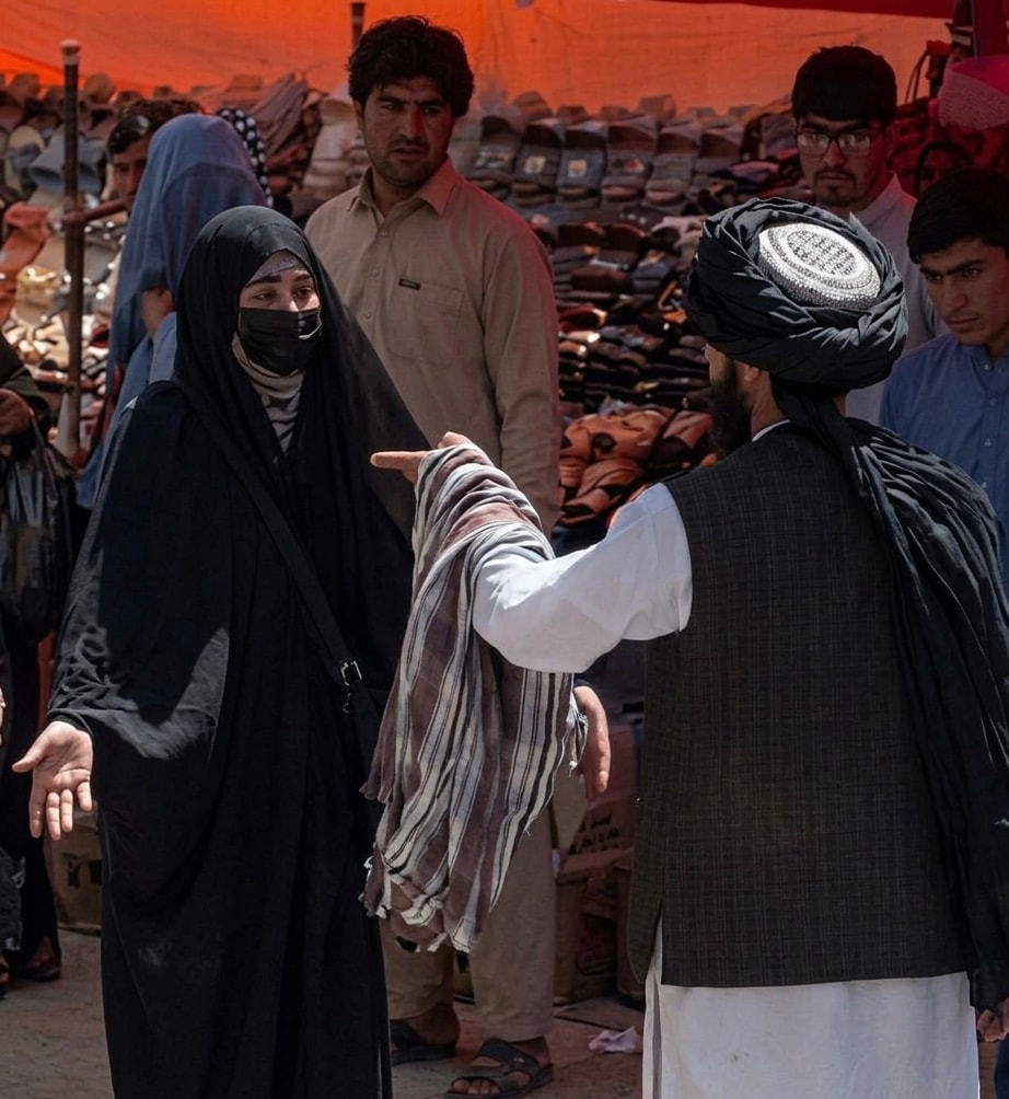 Taliban: A woman’s voice is awrah; full-body covering and concealing the face are also mandatory.