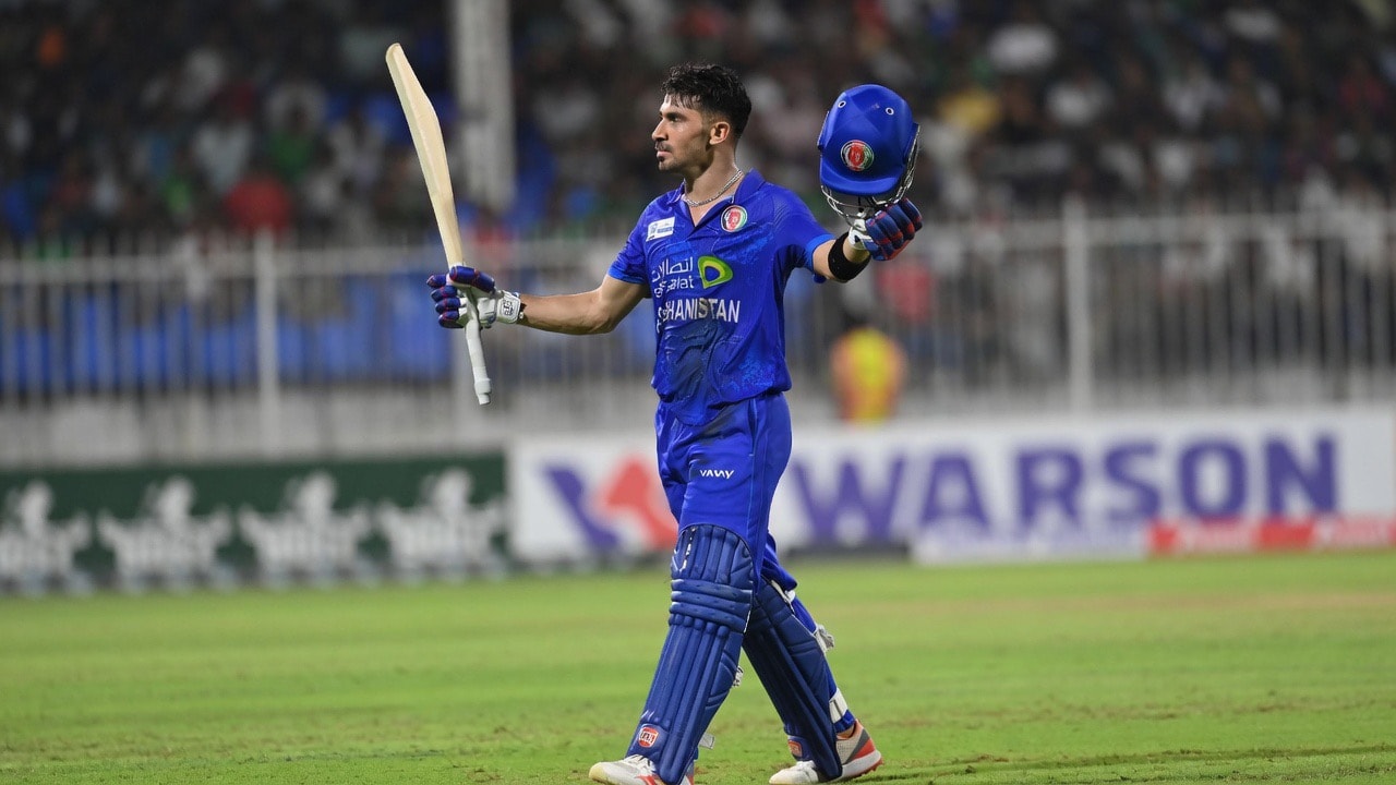 Rahmanullah Gurbaz scored a century during the ongoing One Day International (ODI) match.