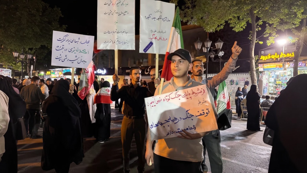 Protesters: “We want revenge for our leader’s blood, not a deal with the United States.”