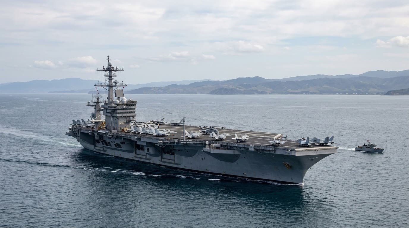The United States plans to deploy a third aircraft carrier to the Middle East.